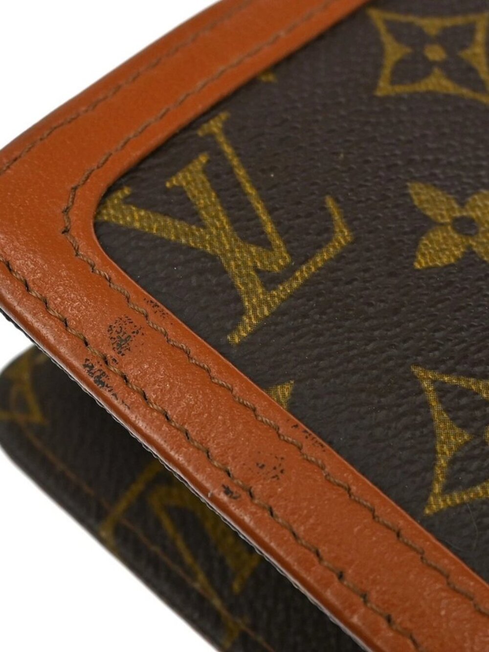 2 LOUIS VUITTON POCHETTE DAM GM CLUTCH HANDBAG - Picture 8 of 15